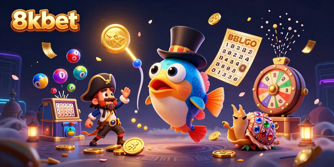 Experience the exciting adventures of 8xbet with engaging characters in a lively casino scene.