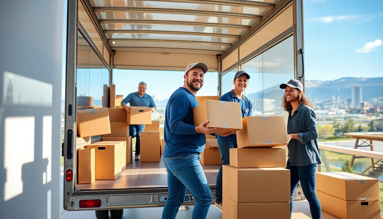 Long distance movers Calgary providing expert relocation assistance to families in a sunny home environment.