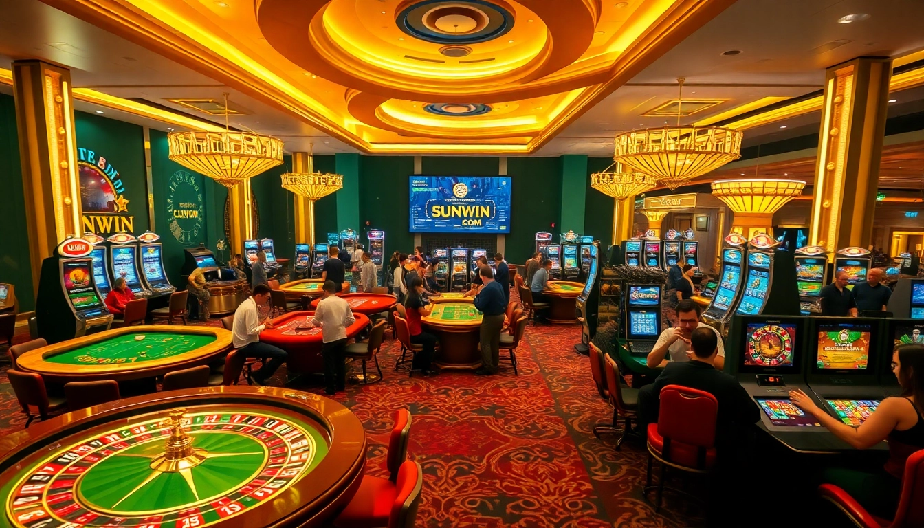 SUNWIN.COM brings the excitement of gambling with vibrant casino visuals and lively players engaging in games.