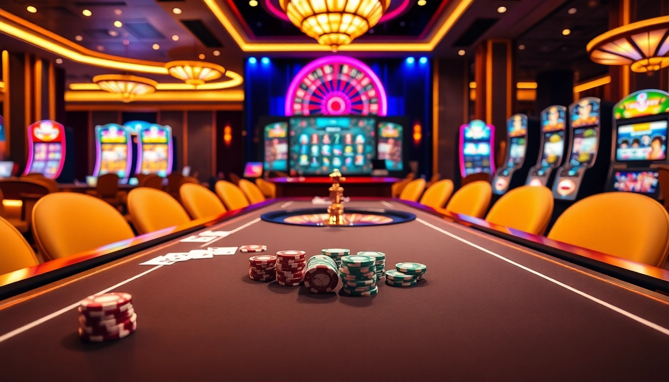 Gamblers engage with the exciting online interface of 789P featuring vibrant casino elements.