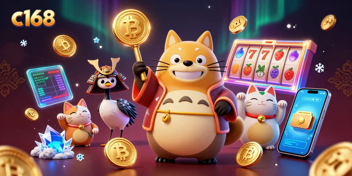 Experience exciting gameplay at c168 with vibrant characters and colorful casino elements.