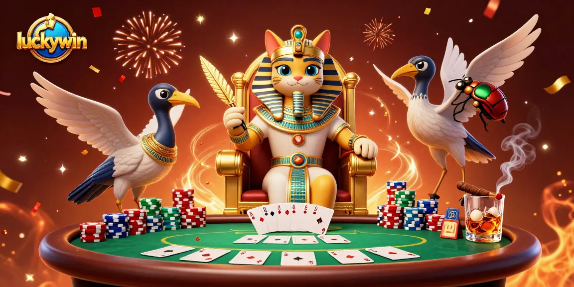 Experience thrilling moments at luckywin with a vibrant casino scene showcasing royal characters and game elements.