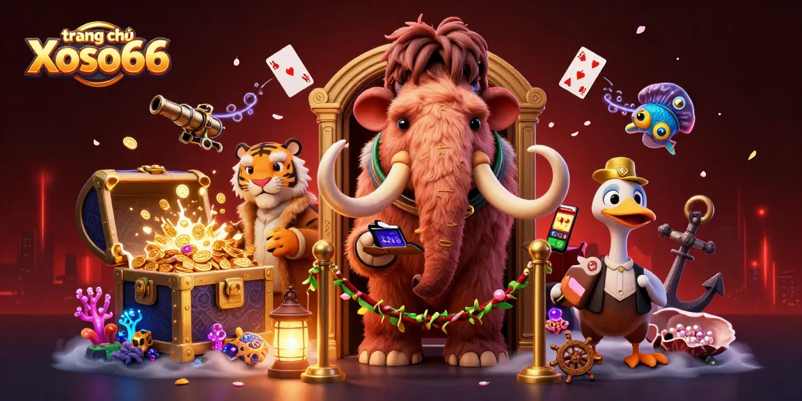 Engage in thrilling gameplay at trang chủ Xoso66 with dynamic casino characters and lush elements.